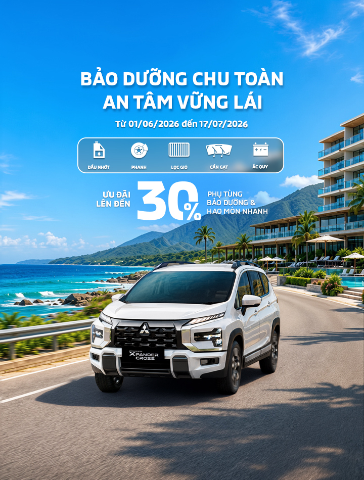 CHƯƠNG TRÌNH ƯU ĐÃI 30% PHỤ TÙNG BẢO DƯỠNG CHO MÙA DU LỊCH HÈ