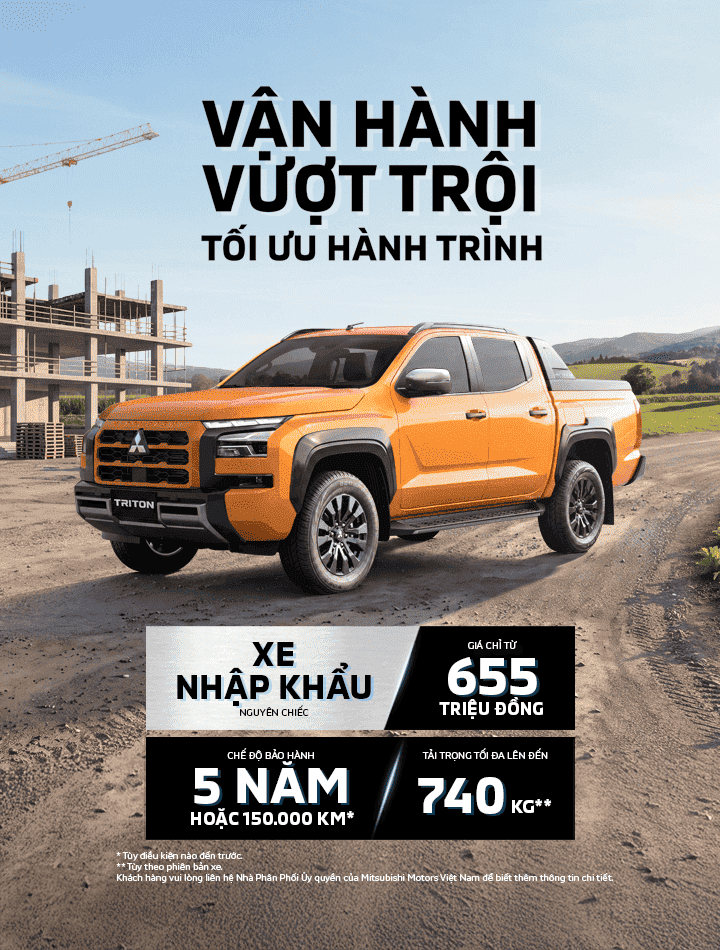 MITSUBISHI TRITON & DESTINATOR ĐỒNG HÀNH CÙNG CHUỖI TRIỂN LÃM PFA 2026